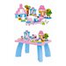 Set cuburi de constructie Lego cu masuta Girl Dream 100 piese, roz